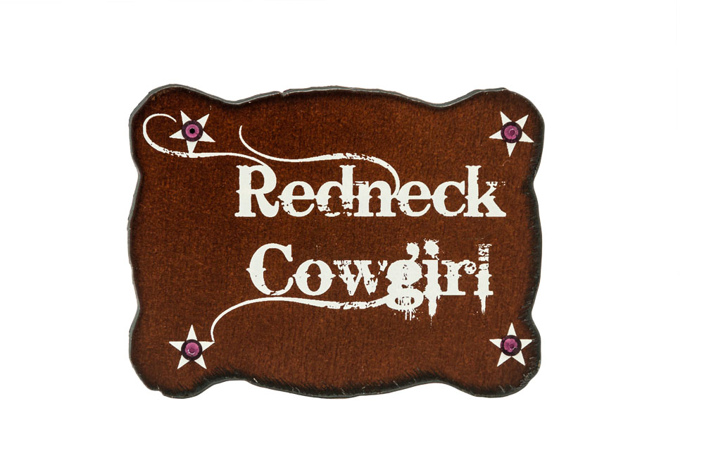 Redneck Cowgirl Print Magnets - Click Image to Close